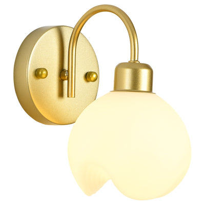 Applique murale 1 lumière en fer et ABS de simplicité moderne pour chevet 