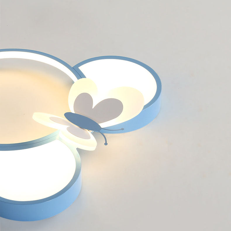ضوء سقف LED مثبت بتصميم عصري إبداعي بسيط من الحديد المطاوع على شكل فأر كرتوني 