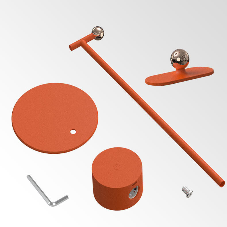 Lámpara de Mesa LED Magnética Rotativa USB Redonda de Plástico Creativa 