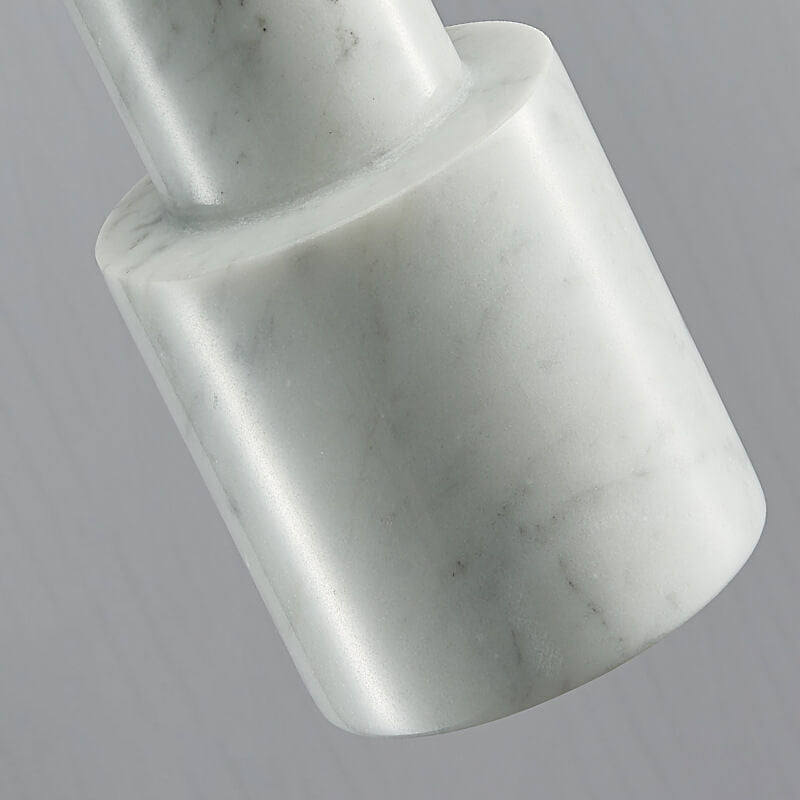 Nordic Light Luxus Messing Marmor Zylinder 1-Licht Pendelleuchte 