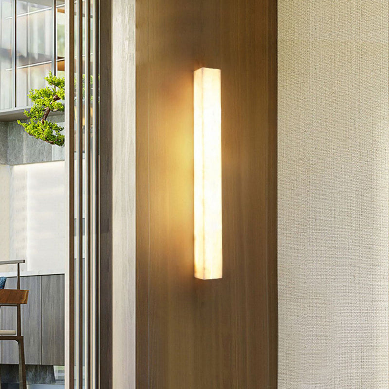 Moderne minimalistische Streifen Kupfer Marmor LED Wandleuchte Lampe für Wohnzimmer 