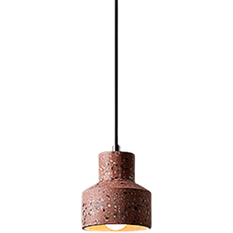 Contemporary Scandinavian Cement Cone Design 1-Light Pendant Light For Living Room