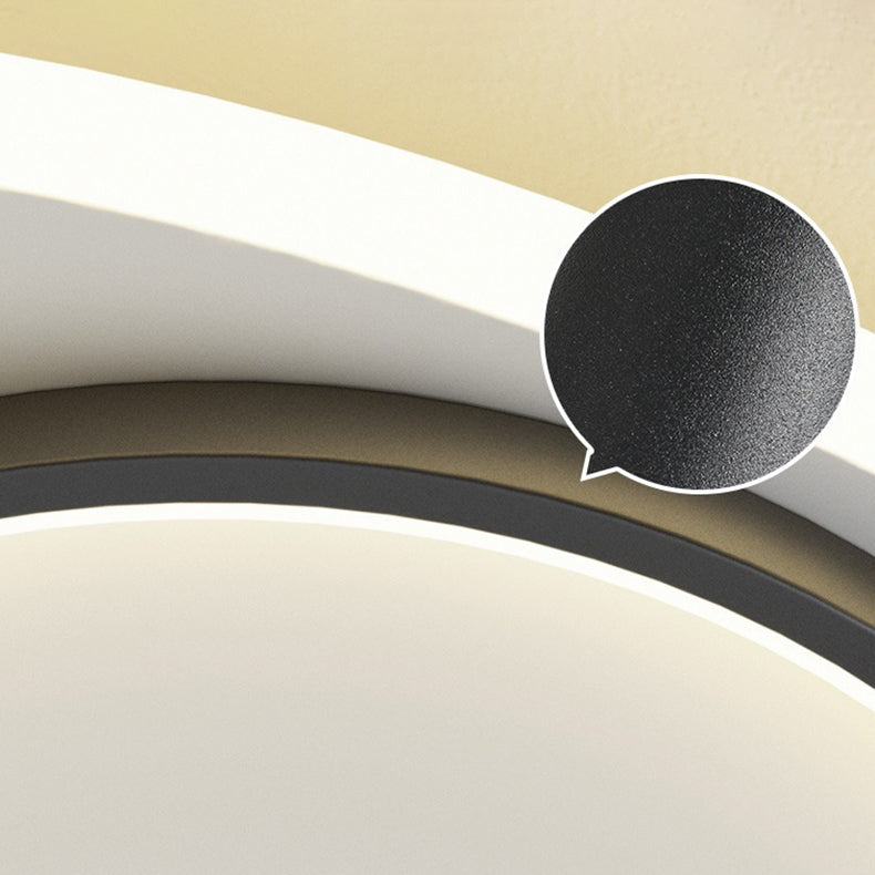 Moderne minimalistische Dreieck ovale Acryl Eisen LED Unterputz Deckenleuchte für Wohnzimmer 