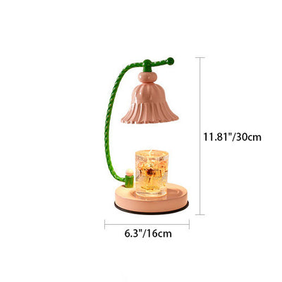 Moderne kreative Hardware Tischlampe in Blumenform mit 1 Licht für schmelzendes Wachs 