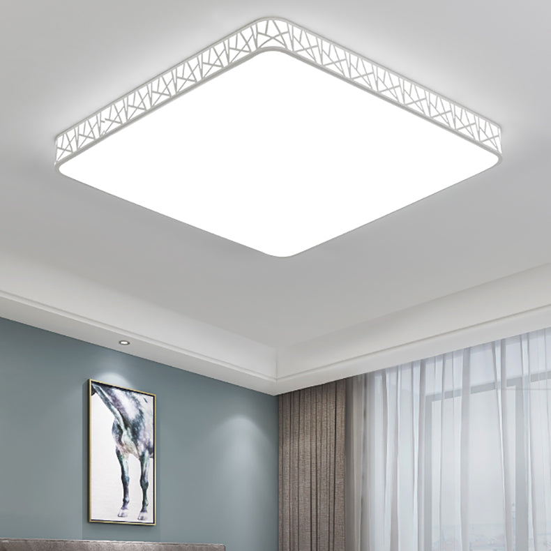 Moderne minimalistische quadratische Acryleisen LED-Deckenleuchte für Schlafzimmer 