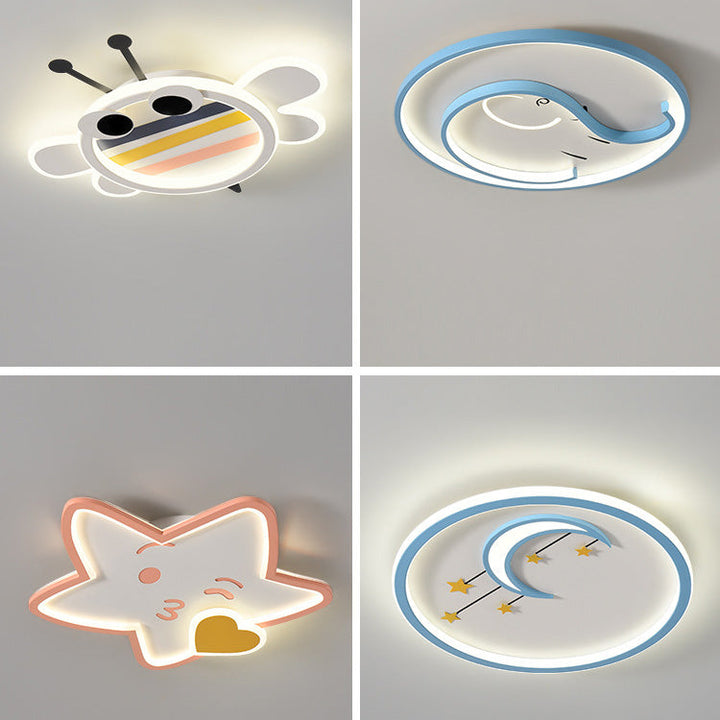 Plafonnier LED en acrylique pour chambre d&