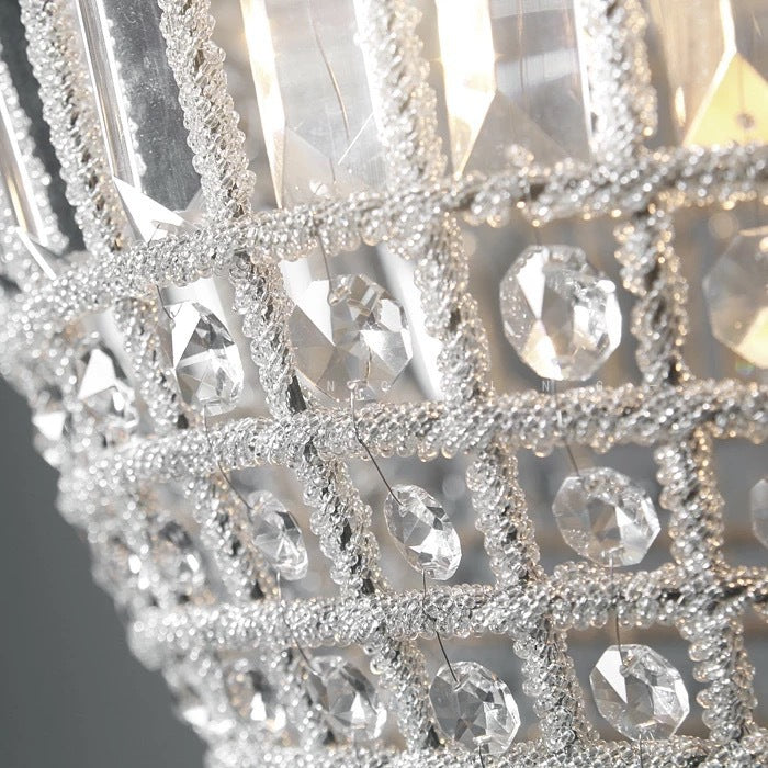 Candelabro Moderno de Hierro Cristal con Forma de Globo Aerostático Art Deco 1/3/6 Luces para Sala de Estar 