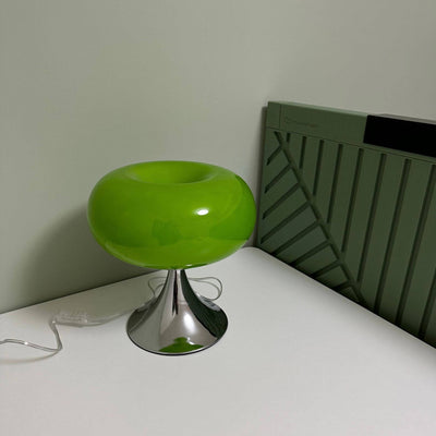 Modern Nordic Minimalist Stainless steel Iron Glass Shade LED Table Lamp