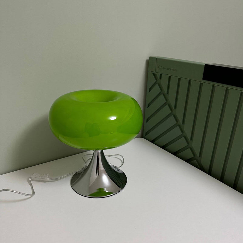 Modern Nordic Minimalist Stainless steel Iron Glass Shade LED Table Lamp