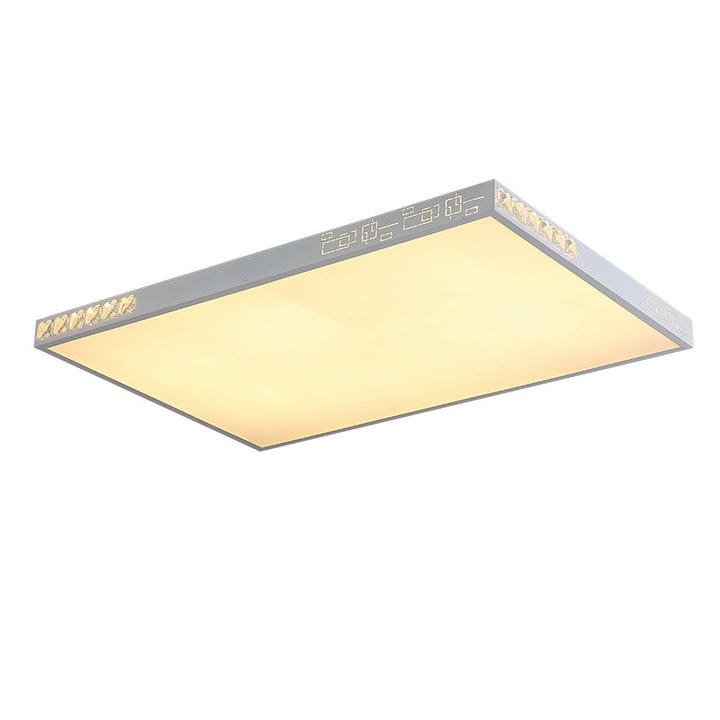 Zeitgenössische skandinavische quadratische Eisen-Acryl-LED-Unterputzdecke für Wohnzimmer
