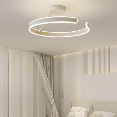 ضوء سقف LED مستدير من الألمنيوم الأكريليكي بتصميم حديث بسيط لغرفة النوم 