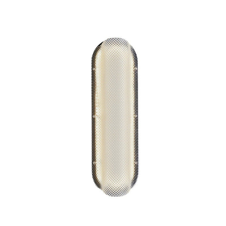 Moderne minimalistische Eisen kariert Muster Acryl Spalte Schatten LED Wandleuchte Lampe für Wohnzimmer 