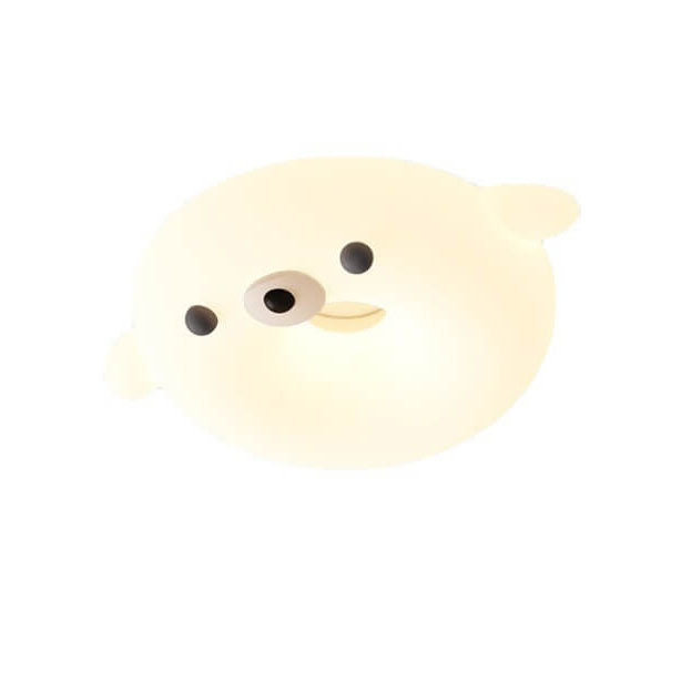Lumière de Plafond Enfant LED en Forme de Phoque Style Dessin Animé Crème Adorable 