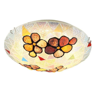 Mediterranean Pastoral Creative Shell Design 2/3/4-Light Flush Mount Ceiling Light