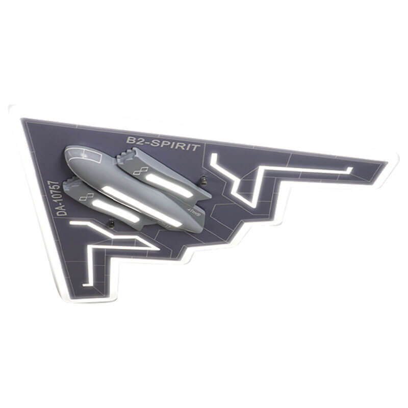 Plafonnier LED ultra-mince en acrylique pour enfant en forme de jet de combat 