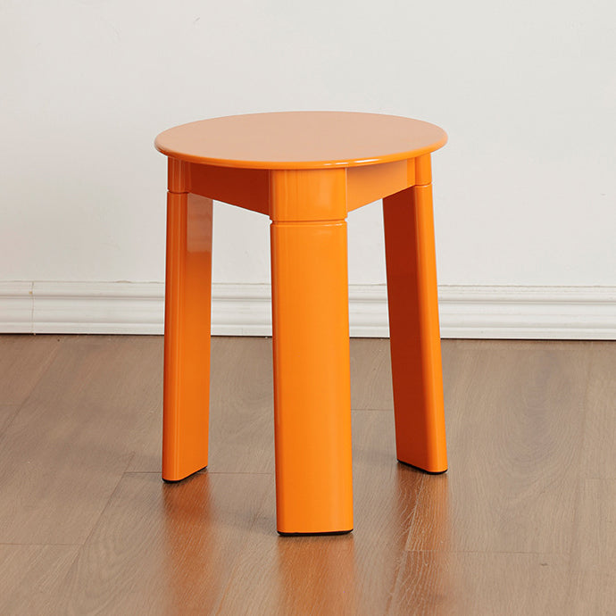 Tabouret bas en plastique ABS à base triangulaire rectangulaire ronde créative contemporaine pour salon 