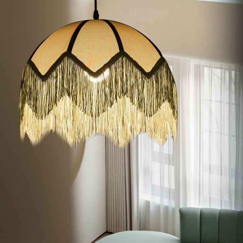 Lámpara colgante de 1 luz de hierro con forma de flor vintage tradicional para sala de estar 