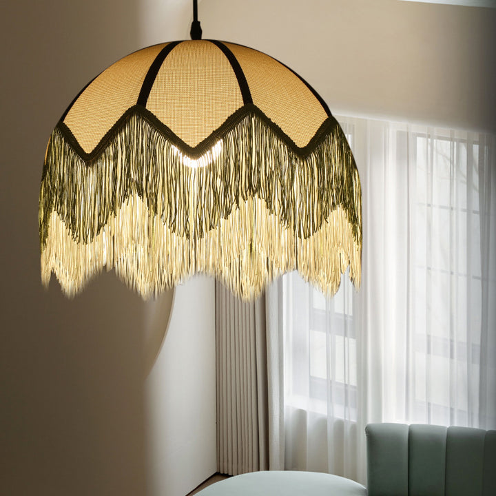 Lámpara colgante de 1 luz de hierro con forma de flor vintage tradicional para sala de estar 