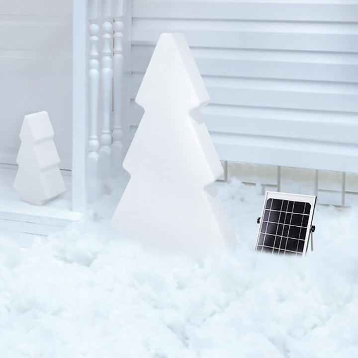 Moderne Art Deco Wasserdichte Solar Wiederaufladbare PE Weihnachtsbaum LED RGB Landschaft Beleuchtung Außenleuchte Für Garten 