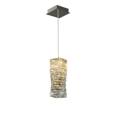 Lustre à LED en acier inoxydable de luxe contemporain avec pierres en cristal pour salon 