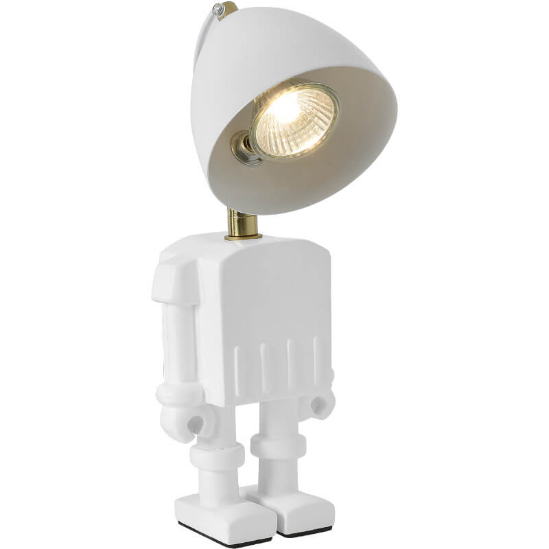 Lampe de table en résine Art Déco moderne Robot 1 lumière à cire fondante pour chambre 
