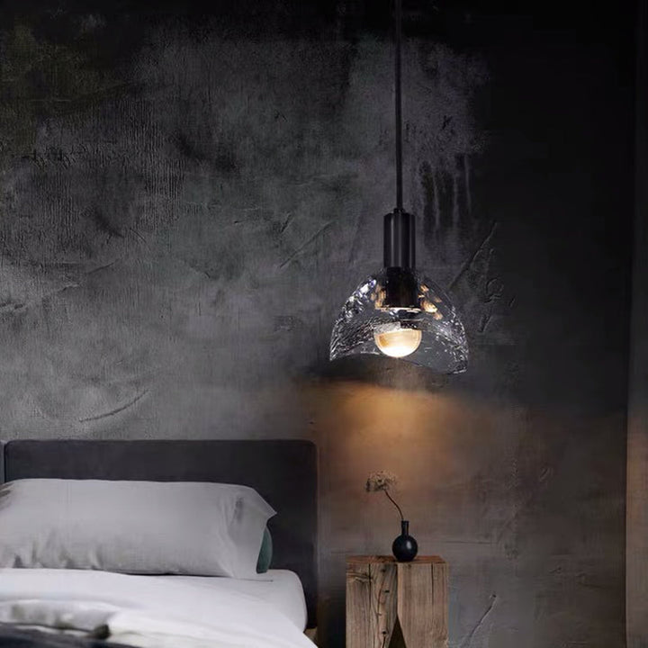 Lustre contemporain de luxe éblouissant en cristal et laiton à 1 lumière pour salon 