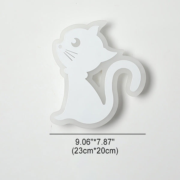 Moderne Einfachheit Cartoon Katze Eisen Acryl LED Wand Leuchte Lampe Für Schlafzimmer 