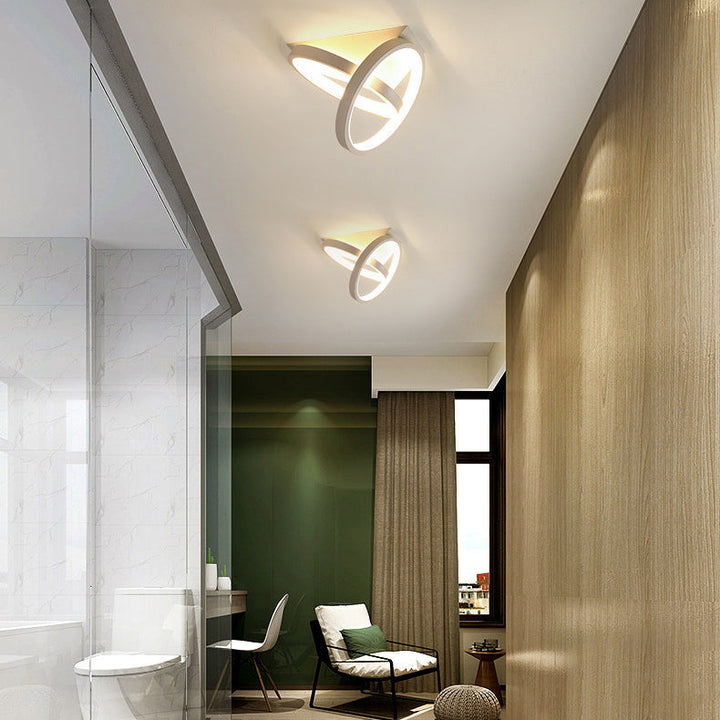 Moderne minimalistische quadratische LED-Deckenleuchte aus Eisen, Silikon und Aluminium, halbbündige Montage für Arbeitszimmer 