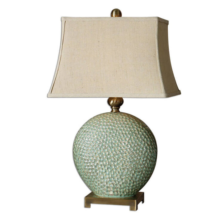 Lampe de table 1 lumière carrée ronde en céramique de luxe créative nordique 