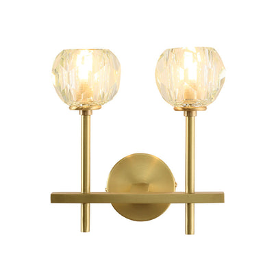 Moderne Luxus Schüssel Stahl Kristall 1/2-Licht Wand Leuchte Lampe Für Wohnzimmer 