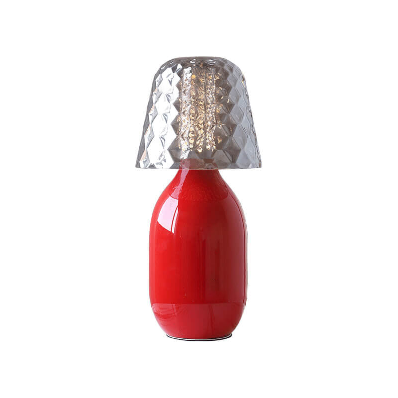 Nordic Vintage Candy Glass Iron Base LED Touch Table Lamp