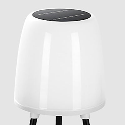 モダンミニマリスト ソーラートライポッド ラウンドアイアン ABS PP PC LEDプラントプランタースタンディングフロアランプ ガーデン用 