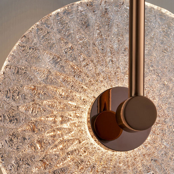 Applique murale LED en acier inoxydable ronde minimaliste moderne pour chambre à coucher 