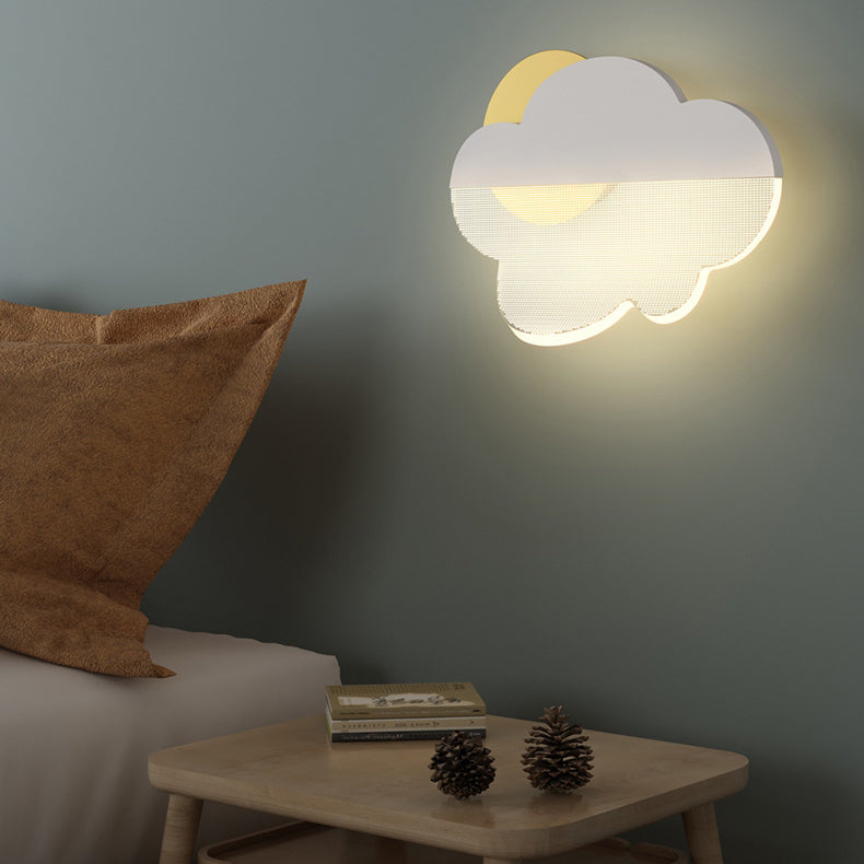 Moderne Art Deco Eisen Acryl Wolke LED Wand Leuchte Lampe Für Schlafzimmer 