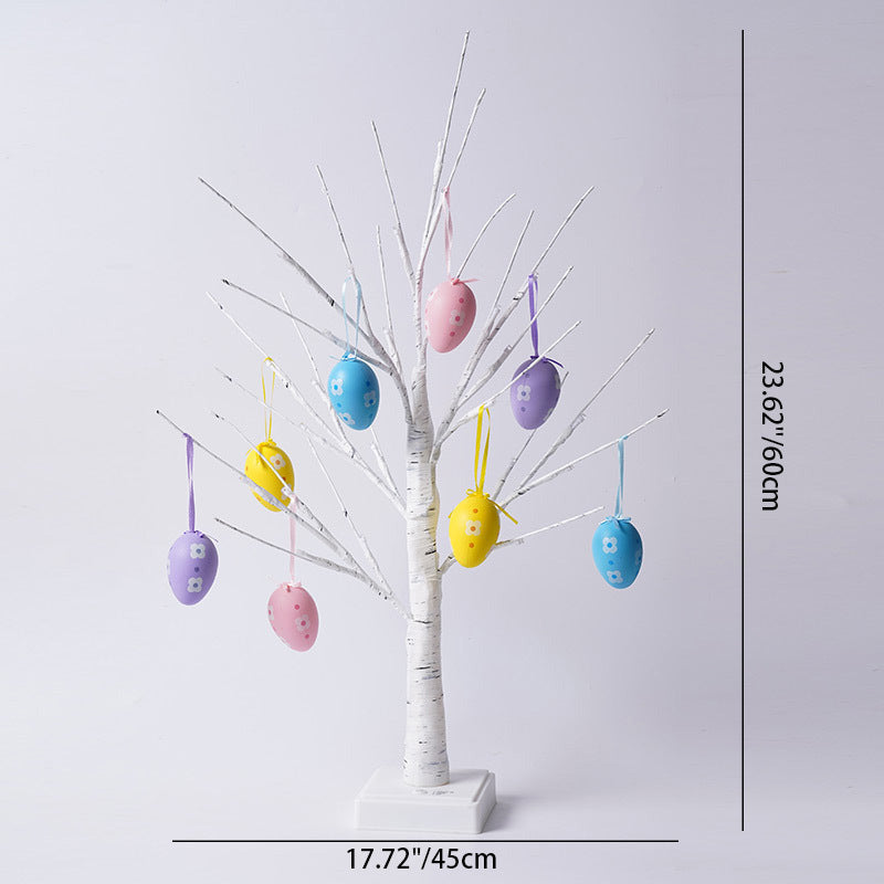 Lampe de table USB LED en plastique avec arbre décoré d&