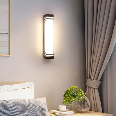 Industrial Waterproof Square LED Outdoor Sensor Wall Sconce Lamp