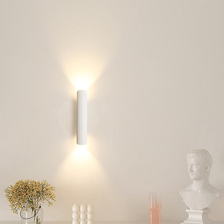 Modern Simplicity Iron Aluminum Roman Column Strip LED Wall Sconce Lamp For Bedside