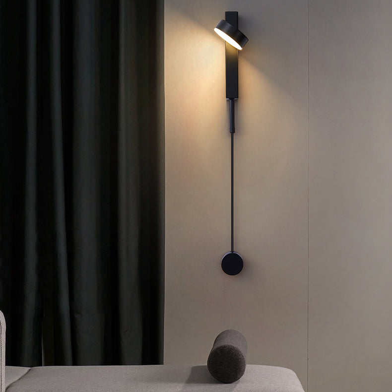 Moderne minimalistische lange Aluminium Eisen Acryl LED Wandleuchte Lampe für Schlafzimmer 