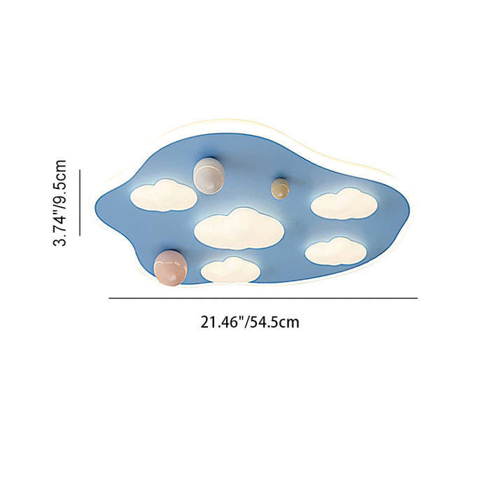 Luz de techo LED empotrada de resina acrílica de hierro con diseño moderno minimalista de oso de dibujos animados para dormitorio 