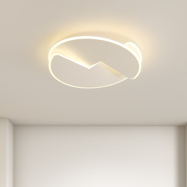 Moderne unbedeutende runde Acryl-Deckenleuchte mit Eisen-Schatten LED für Schlafzimmer 