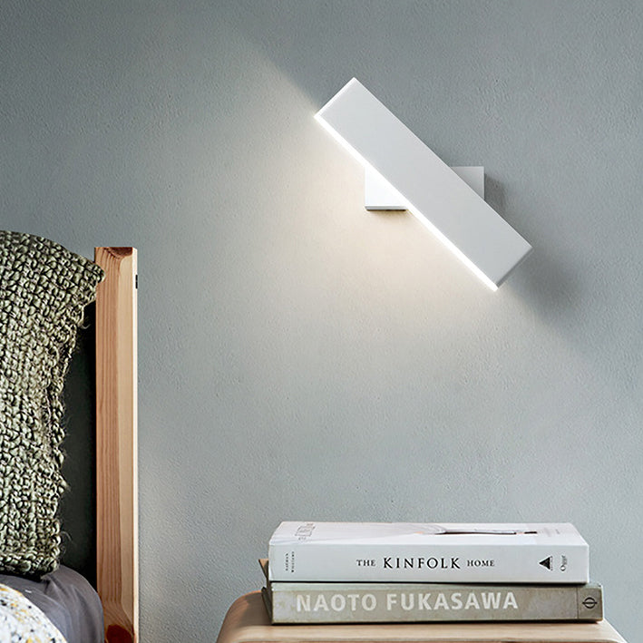 Applique murale LED en fer cuboïde acrylique minimaliste moderne pour chambre 