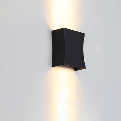 Modern Outdoor Square Column Waterproof LED Wall Sconce Lamp