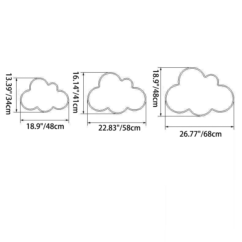 Lustre Plafonnier LED en Acrylique PMMA Nuage Enfant Créatif Contemporain en Fer pour Chambre 
