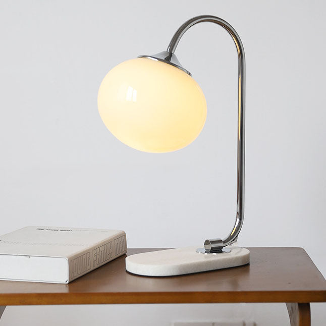 Lámpara de Mesa de Esfera de Vidrio Nostálgica Minimalista Nórdica de 1 Luz 