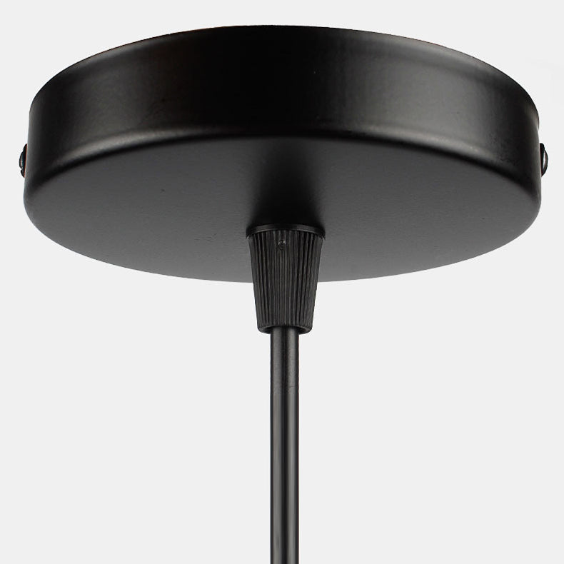 Suspension Luminaire en Métal Fer Rond Vintage Traditionnel à 1 Lumière pour Chambre 