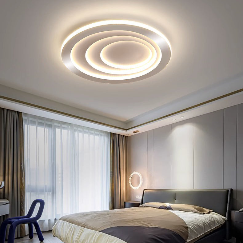 Plafonnier LED en forme de nuage avec fleur en fer rose de simplicité contemporaine pour salon 