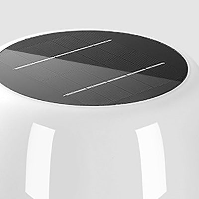 モダンミニマリスト ソーラートライポッド ラウンドアイアン ABS PP PC LEDプラントプランタースタンディングフロアランプ ガーデン用 