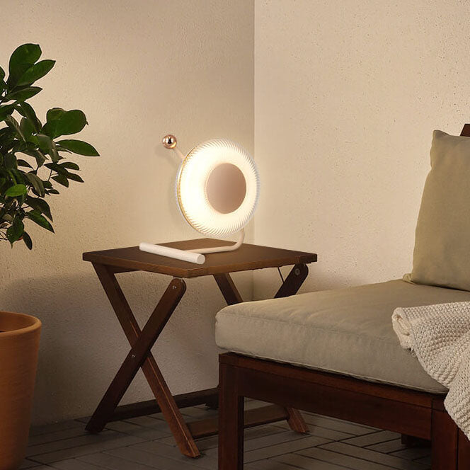 Nordic Light Luxury Round Acrylic LED Decorative Table Lamp