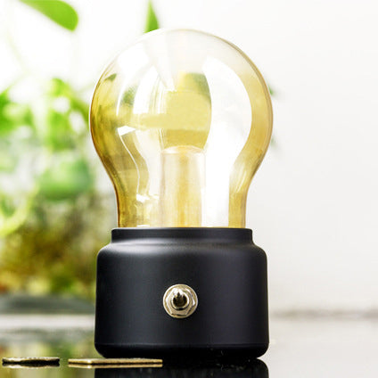 Lampe de table LED USB ABS avec ampoule rétro contemporaine pour chambre 
