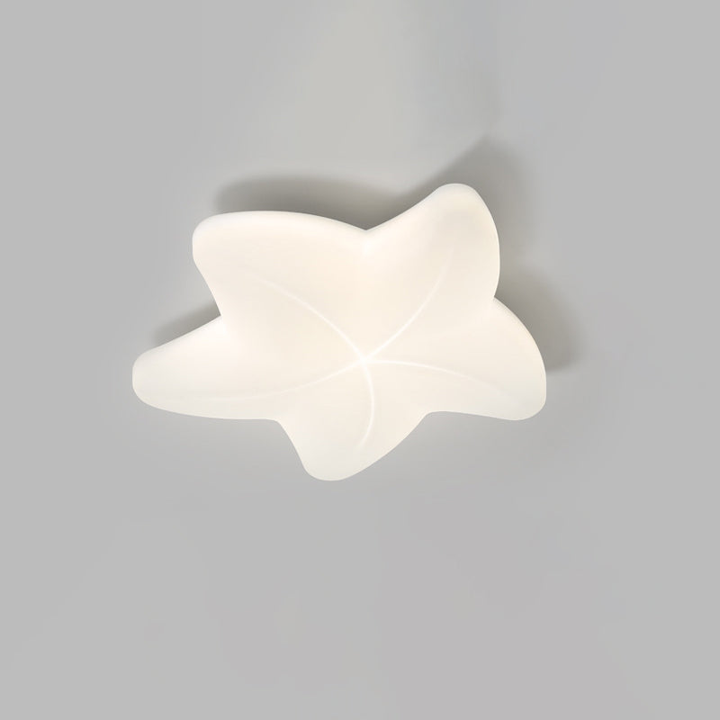 Zeitgenössische Einfachheit Pentagram PE Schatten Eisen LED Unterputz Deckenleuchte für Schlafzimmer 